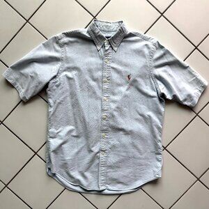 Ralph Lauren light blue Oxford SS shirt (men's M)